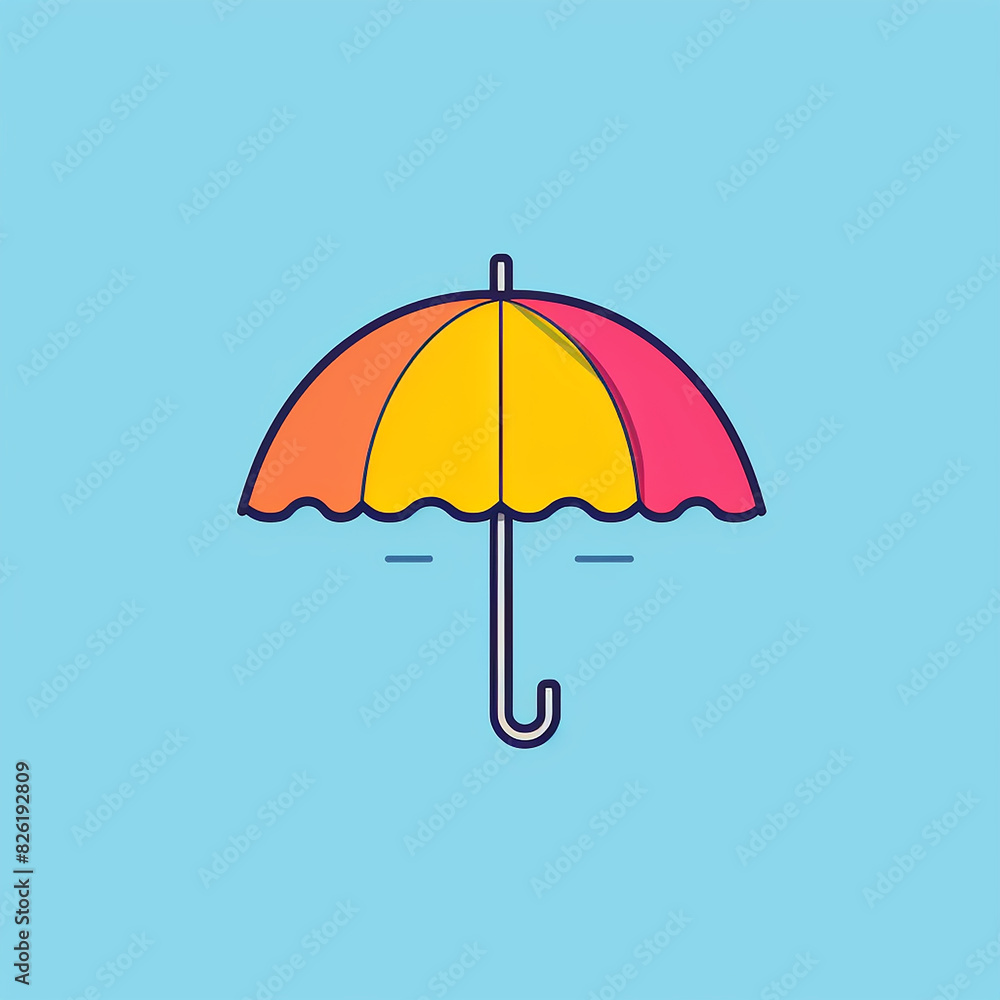 Rainbow_Umbrella_Modern_Line_Icon_Vector_Lin Rainbow_Umbrella_Modern_Line_Icon_Vector_Lin