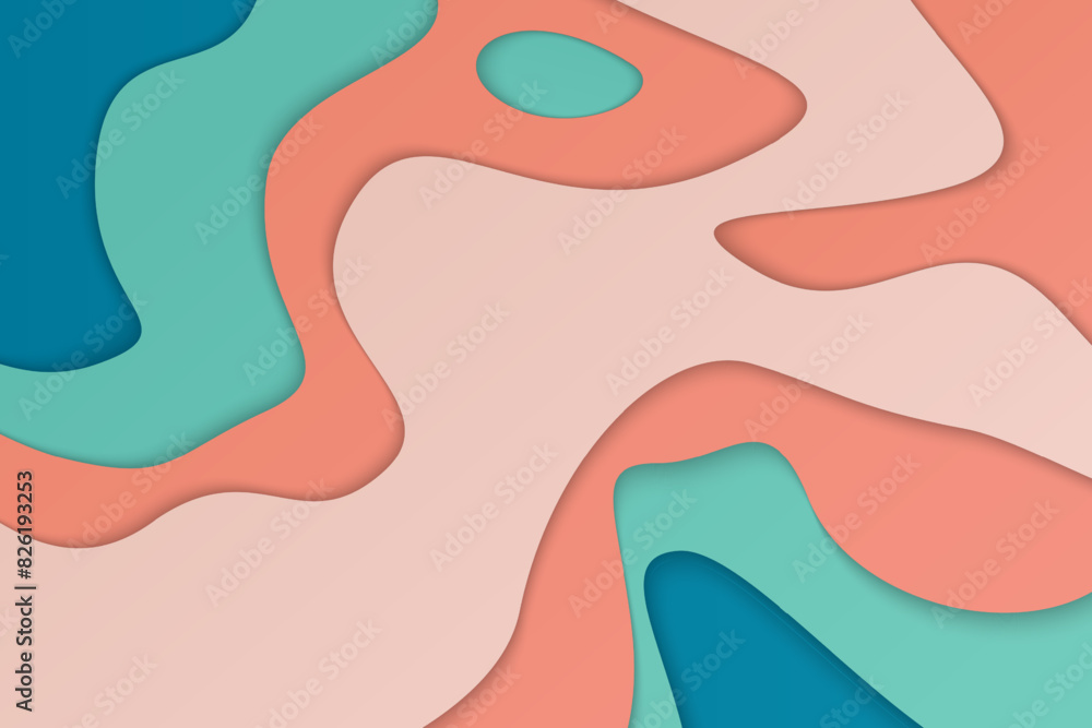 Abstract colorful paper style background