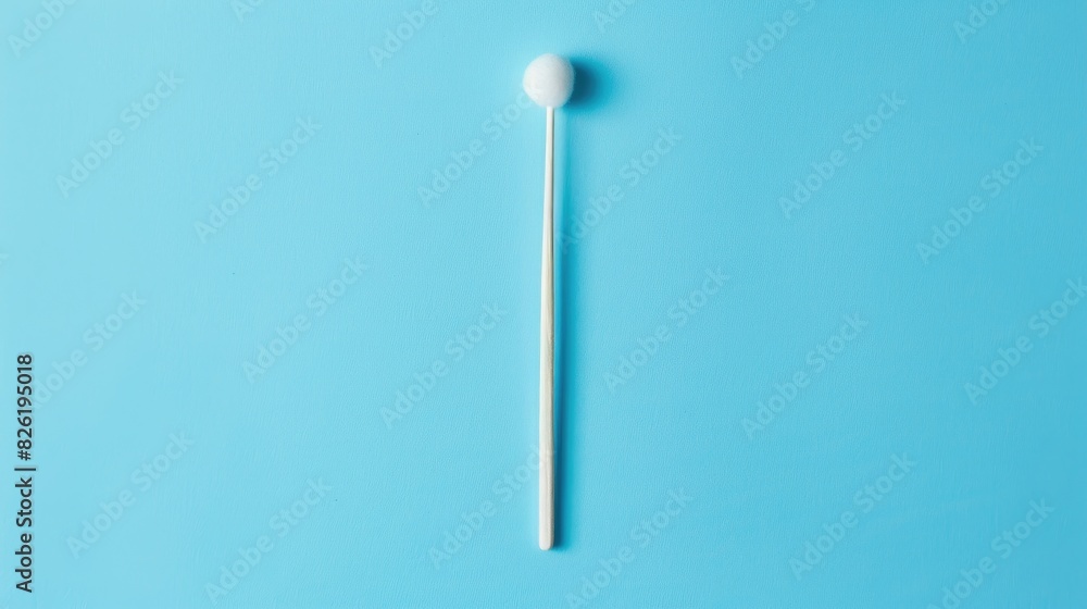 Cotton swab for hygiene on blue background Cotton swab for hygiene on blue background
