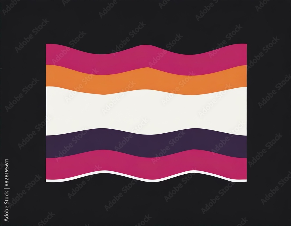 vector image of the lesbian flag on black white background, lgbt woman queer pride month, wallpaper logo vector image of the lesbian flag on black white background, lgbt woman queer pride month, wallpaper logo