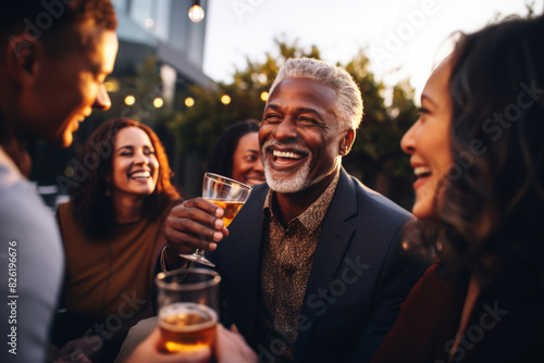 Senior Friends Celebrating Together 