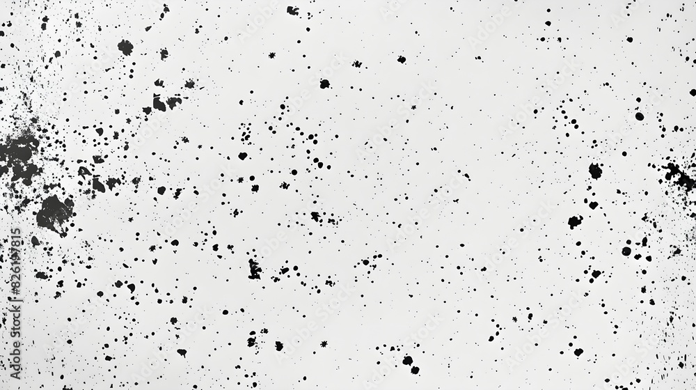 Obraz premium Grain noise texture with a dot, drop ink splashes, and spray effects—grit sand noise background. Halftone dot and spray effects.