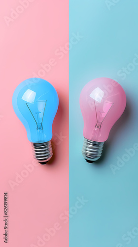 Light bulb, innovation creative concept