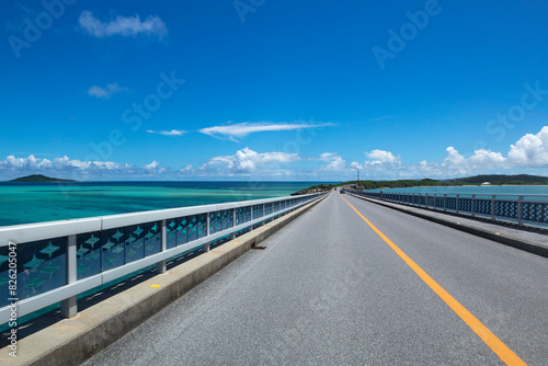 Beautiful bridges on Miyako Island, Okinawa