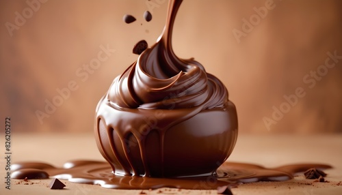 Chocolate on isolated background.