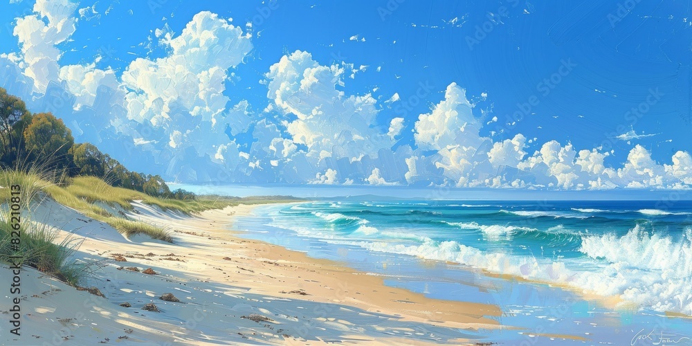 Obraz premium Breath-taking Sunshine Beach