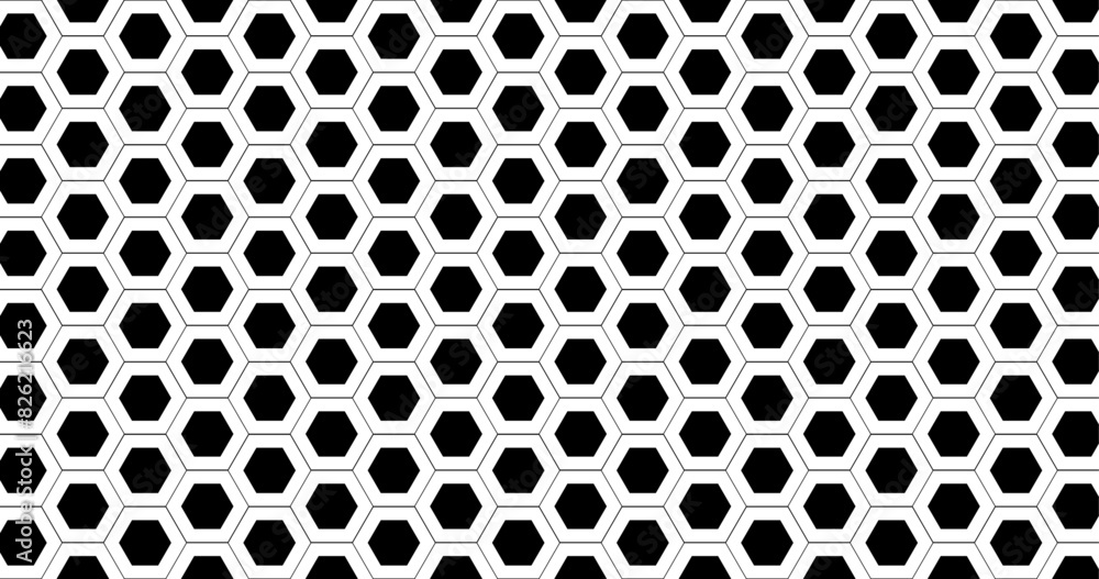 Black and white hexagon background texture design, Abstract seamless pattern design Black and white hexagon background texture design, Abstract seamless pattern design