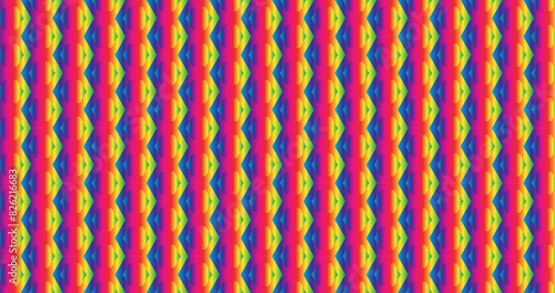 Colorful rainbow colors background, hexagon pattern