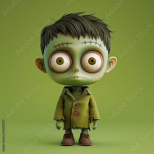 Cute Cartoon Halloween Fran...