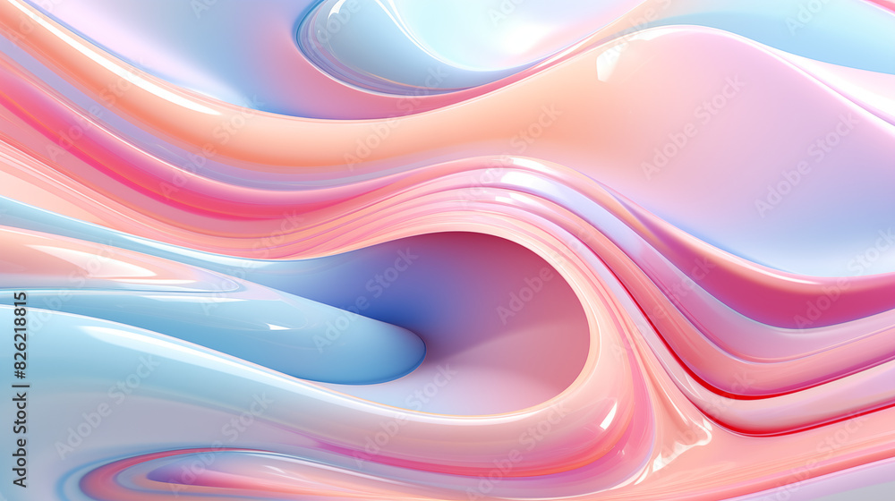 Obraz premium 3d, waves pattern, wallpaper