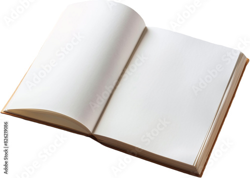 blank notebook isolated on transparent background photo