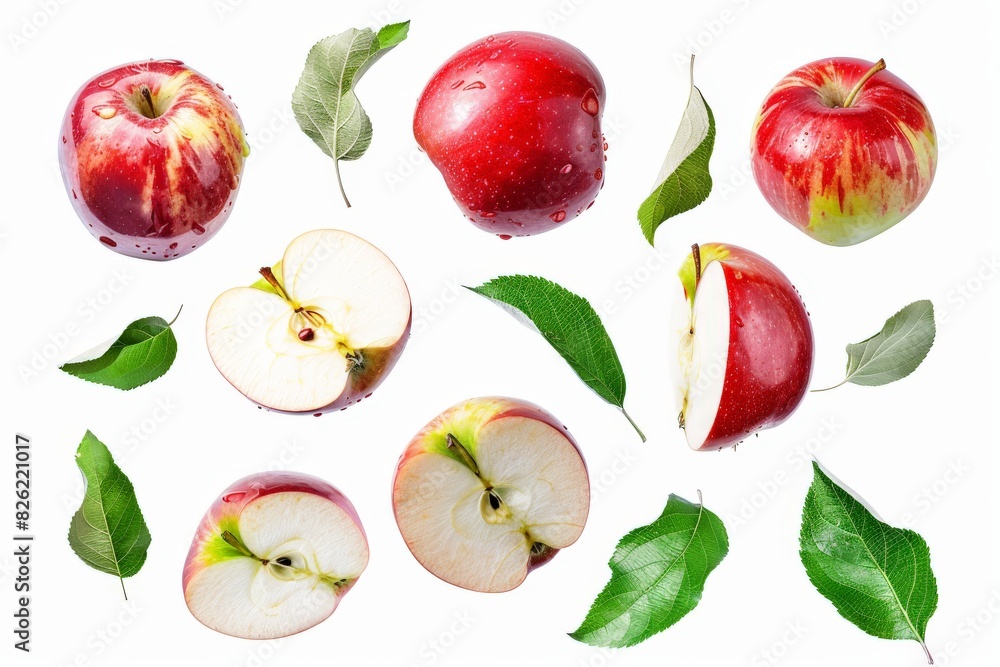 background fruit red apple isolated white background fruit red apple isolated white