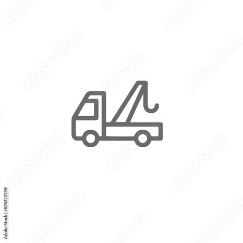 car service vector icon , car repair line icon , truck icon