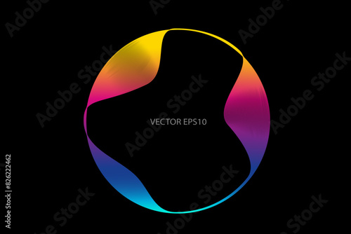 circle lines of music color light