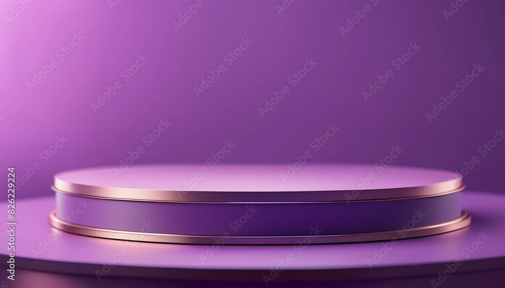 Purple round podium. Place for product display. Purple round podium. Place for product display.