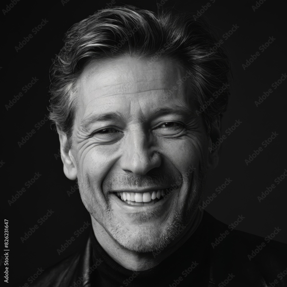 portrait of a handsome man, businessman laughing, middle age person portrait of a handsome man, businessman laughing, middle age person