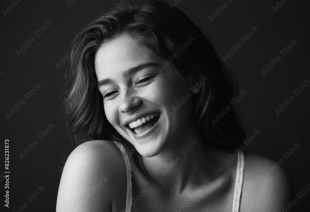 portrait of a young woman, smiling girl, closeup on face of a person portrait of a young woman, smiling girl, closeup on face of a person