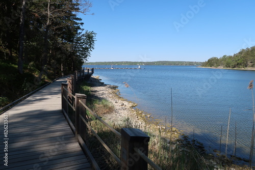Canvas Print Beautiful coastal walk at artipelag in the archipelago near stockholm