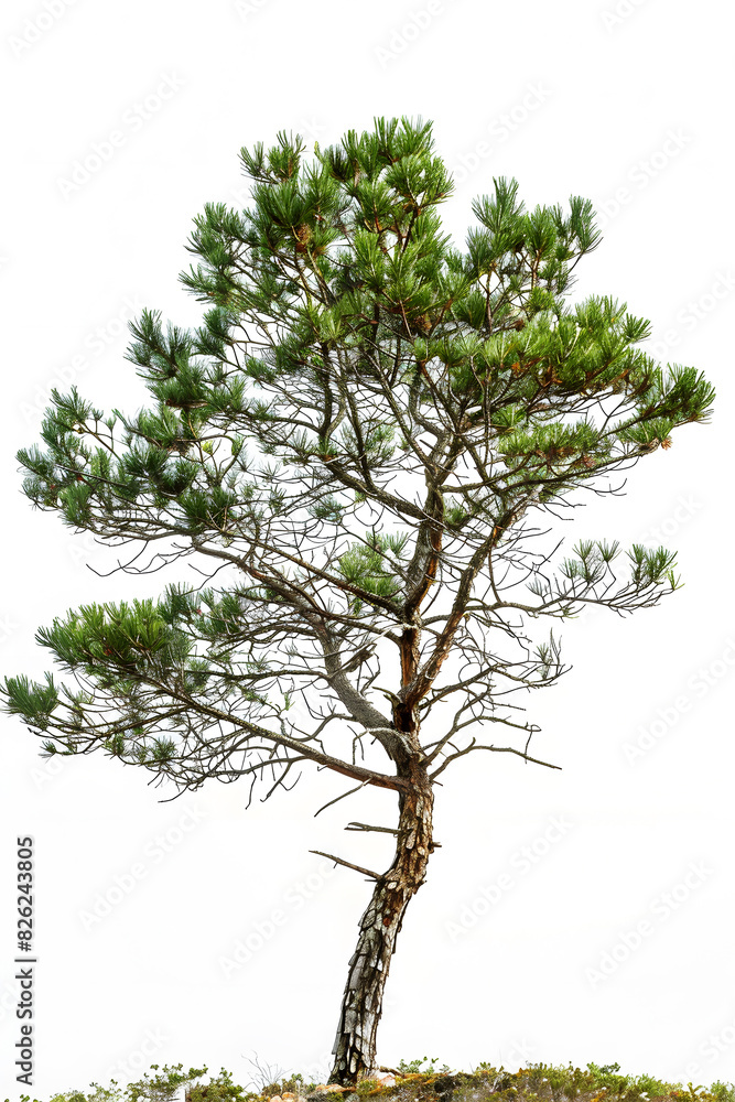 Pine tree isolated on white back ground Pine tree isolated on white back ground
