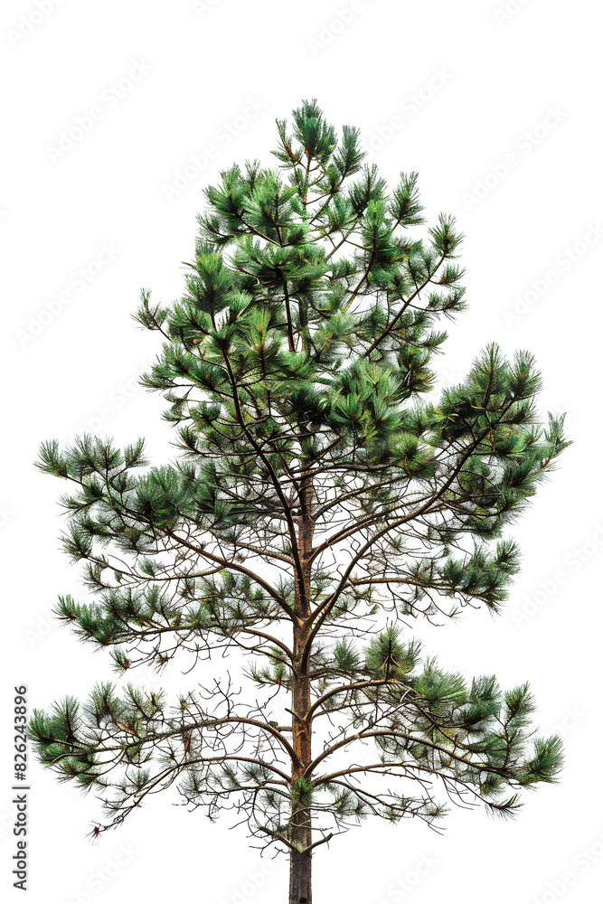 Obraz premium Pine tree isolated on white back ground 