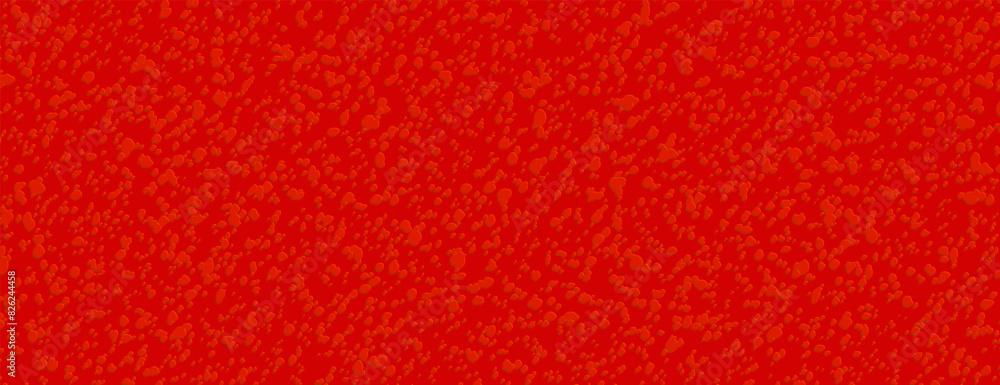 Fototapeta premium Red textured vector background. Horizontal banner