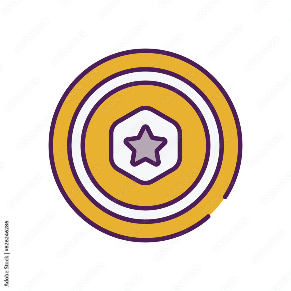 Frisbee vector icon Frisbee vector icon