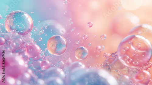 3d bubble illustration, water