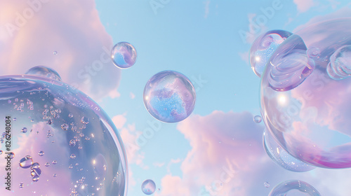 3d bubble illustration, water