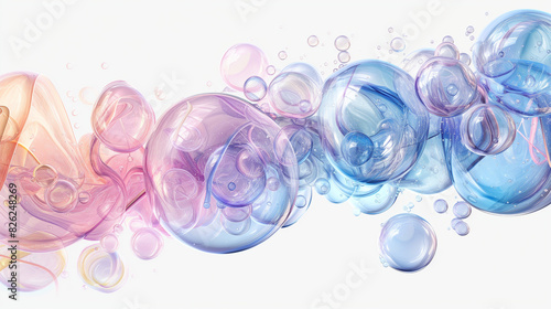 3d bubble illustration, water