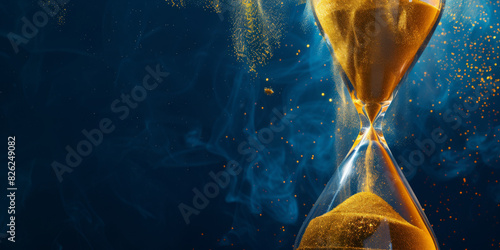 Timeless Sand Hourglass with Shimmering Particles