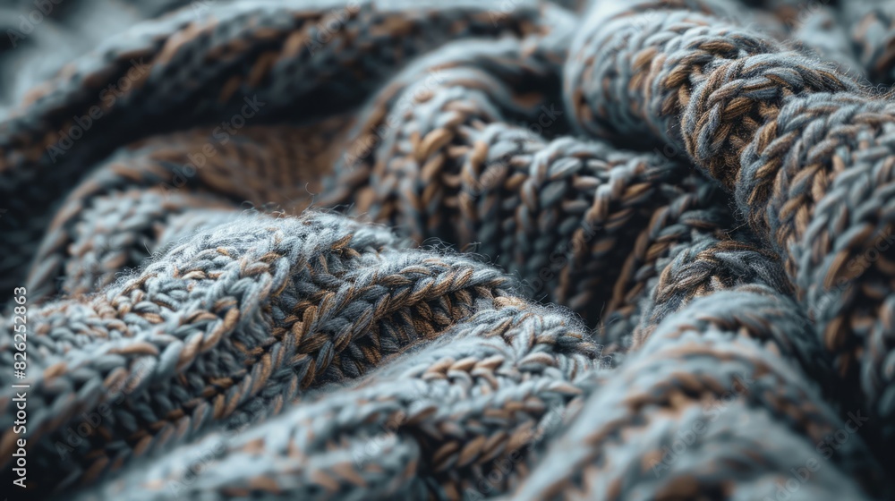 knitted sweater close-up.