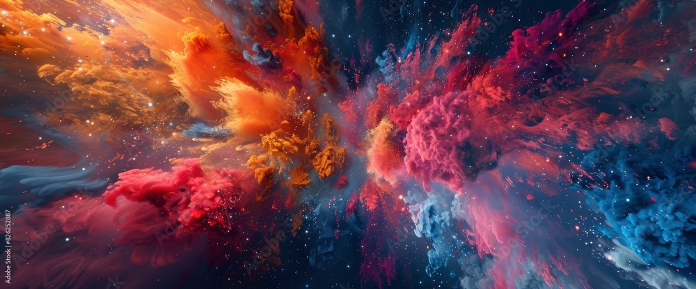 Love As An Abstract Explosion Of Cosmic Colors, Abstract Background Images