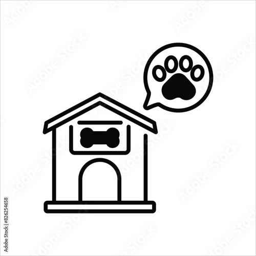 Dog House vector icon
