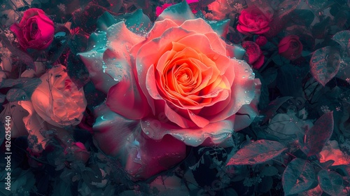 Wallpaper Mural The Rose Flower in White background Torontodigital.ca