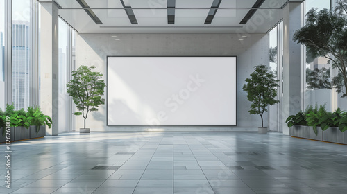 Business Center or Shopping Mall Big Billboard Mockup