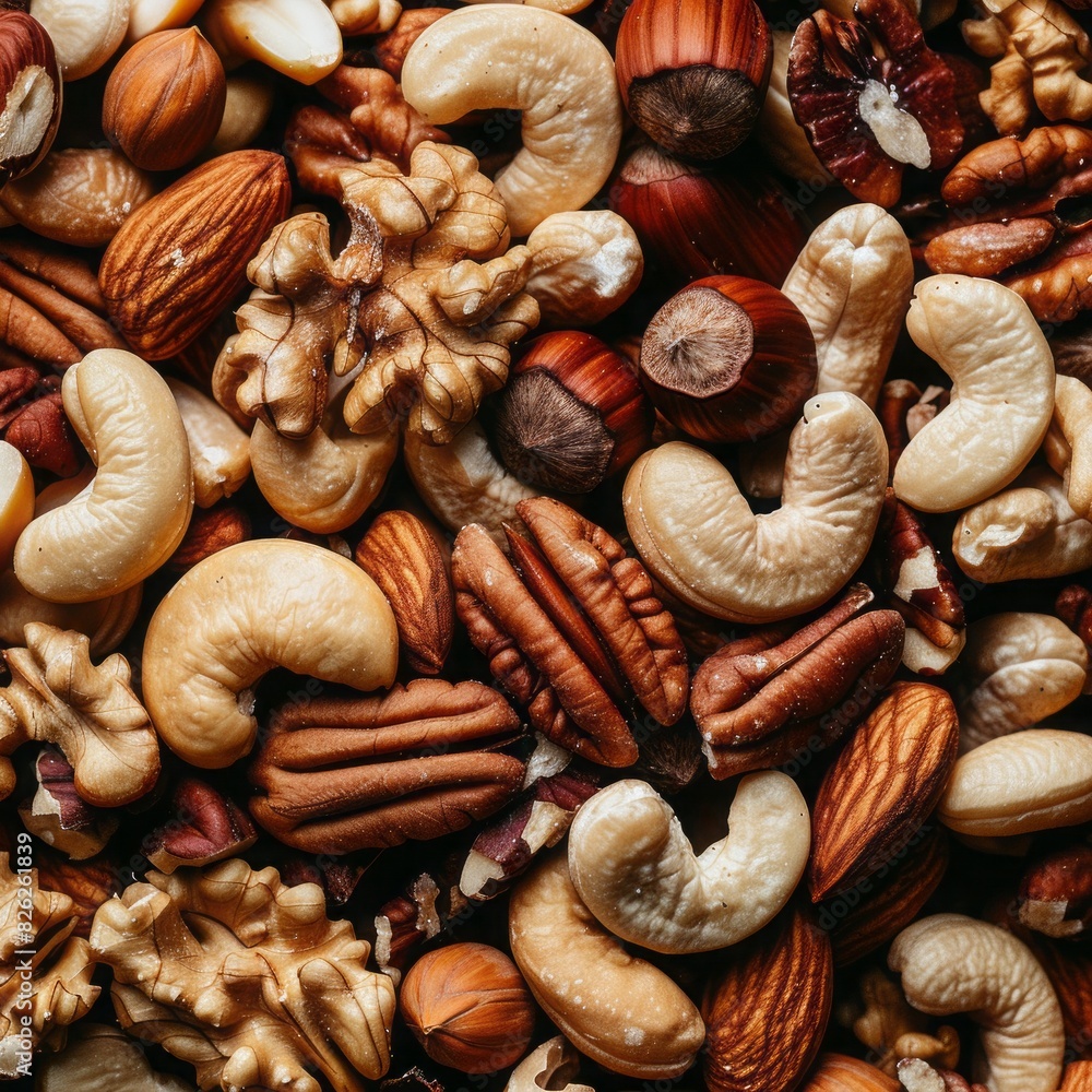 mixture of nuts close up background. mixture of nuts close up background.