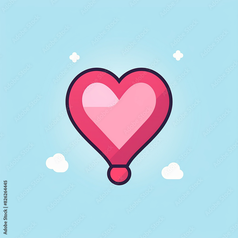 Heart-shaped_Locket_Modern_Line_Icon_Vector Heart-shaped_Locket_Modern_Line_Icon_Vector