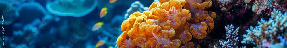 corals on the seabed. corals on the seabed.