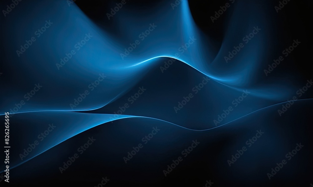 dark deep blue abstract background with smooth curved lines dark deep blue abstract background with smooth curved lines