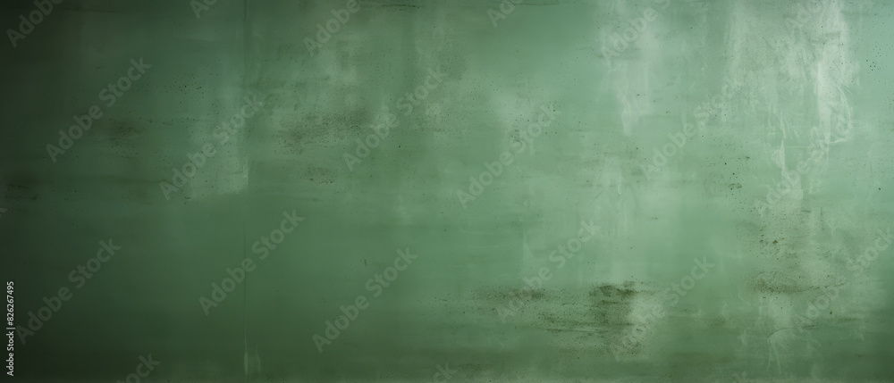 Obraz premium Solid green wall background, textured surface, clean look,