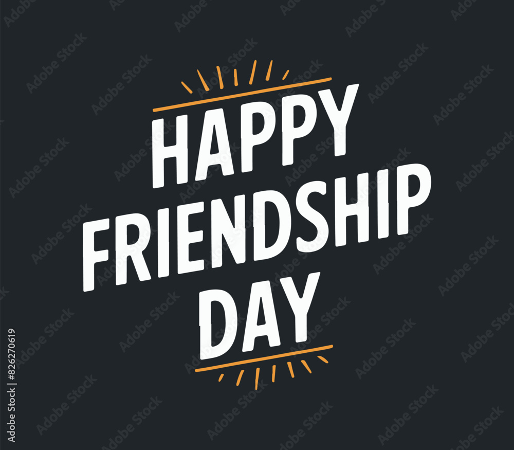 Fototapeta premium International Friendship Day Typography