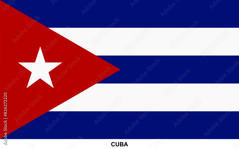 Flag of CUBA, CUBA national flag Flag of CUBA, CUBA national flag