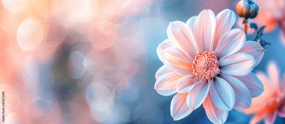 Close-up of pink flower with soft bokeh background Close-up of pink flower with soft bokeh background
