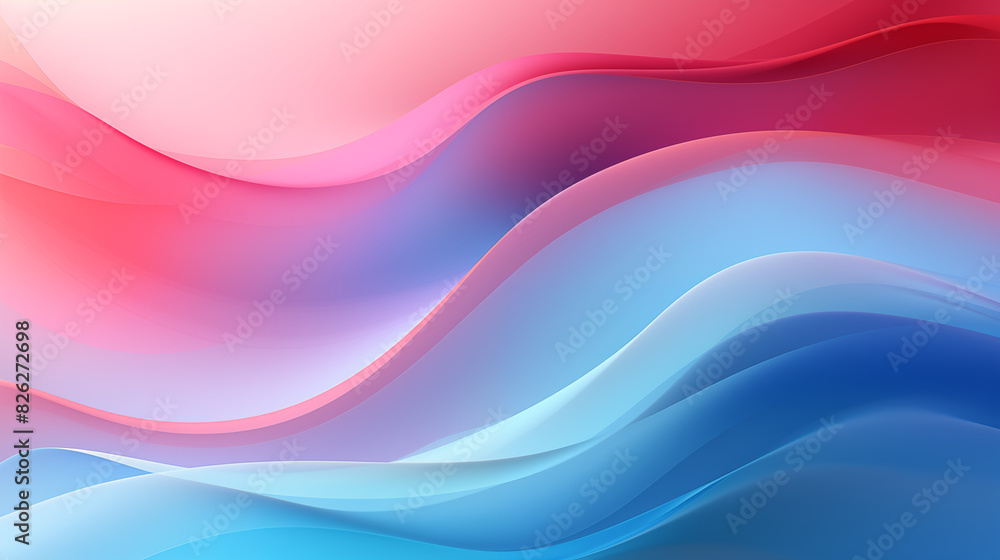 Vibrant Abstract Waves in Pink and Blue Vibrant Abstract Waves in Pink and Blue
