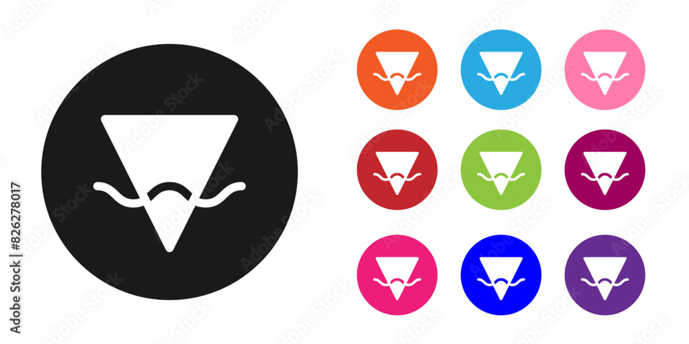 Black Earth element of the symbol alchemy icon isolated on white background. Basic mystic elements. Set icons colorful. Vector Black Earth element of the symbol alchemy icon isolated on white background. Basic mystic elements. Set icons colorful. Vector