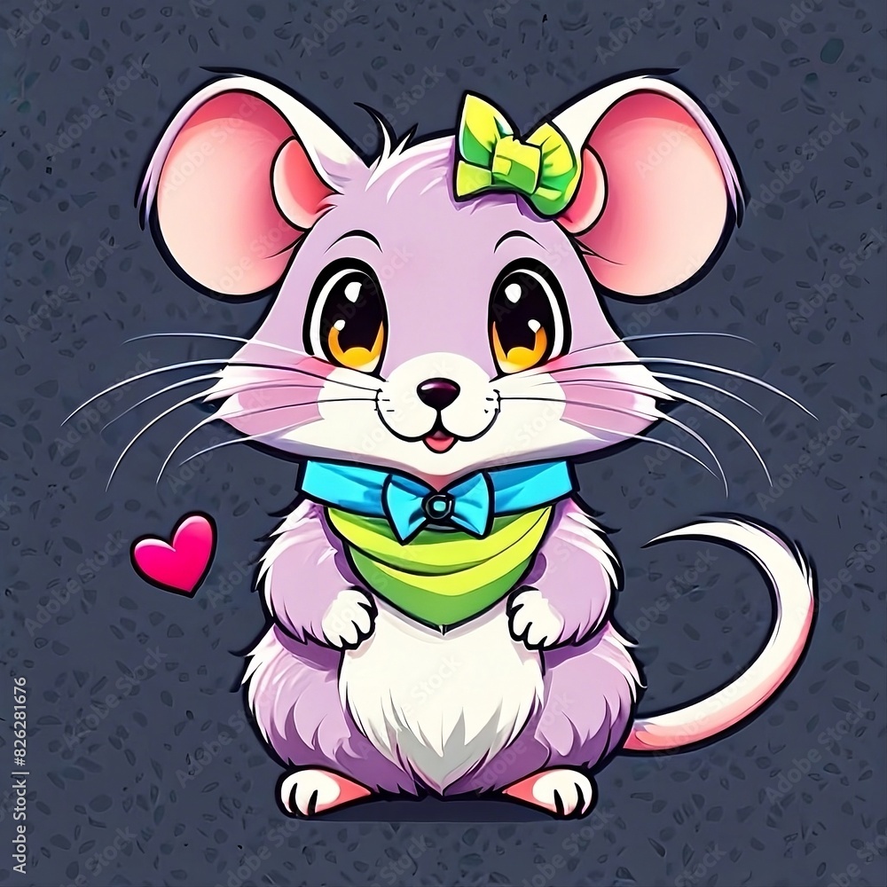 Vector rat character for t-shirt design Vector rat character for t-shirt design