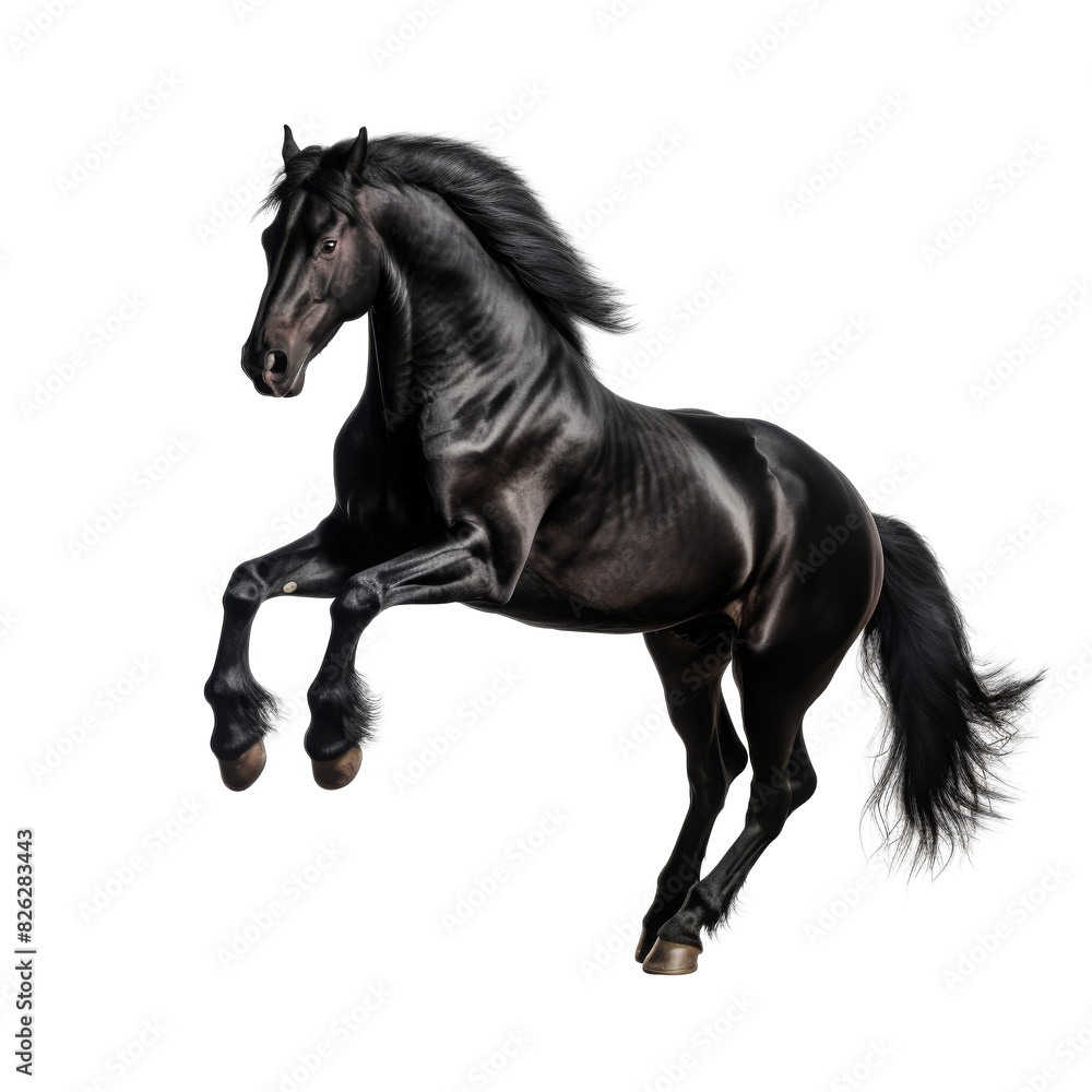 Fototapeta premium beautiful horse isolated on white