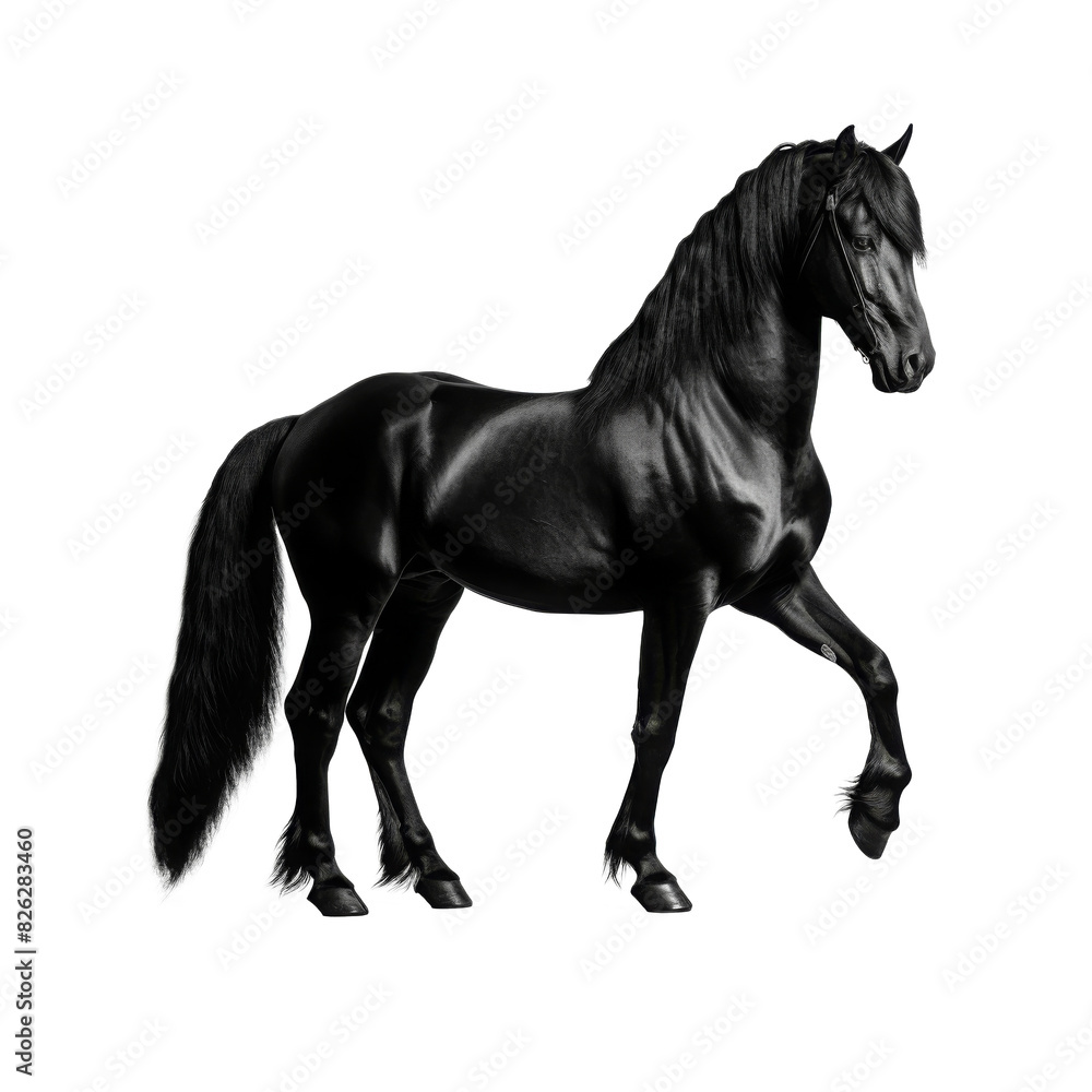 beautiful horse isolated on white beautiful horse isolated on white
