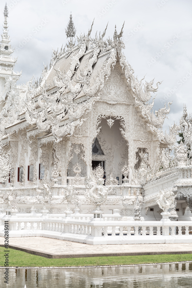Façade of the White temple in Chiang Rai, Thailand Façade of the White temple in Chiang Rai, Thailand