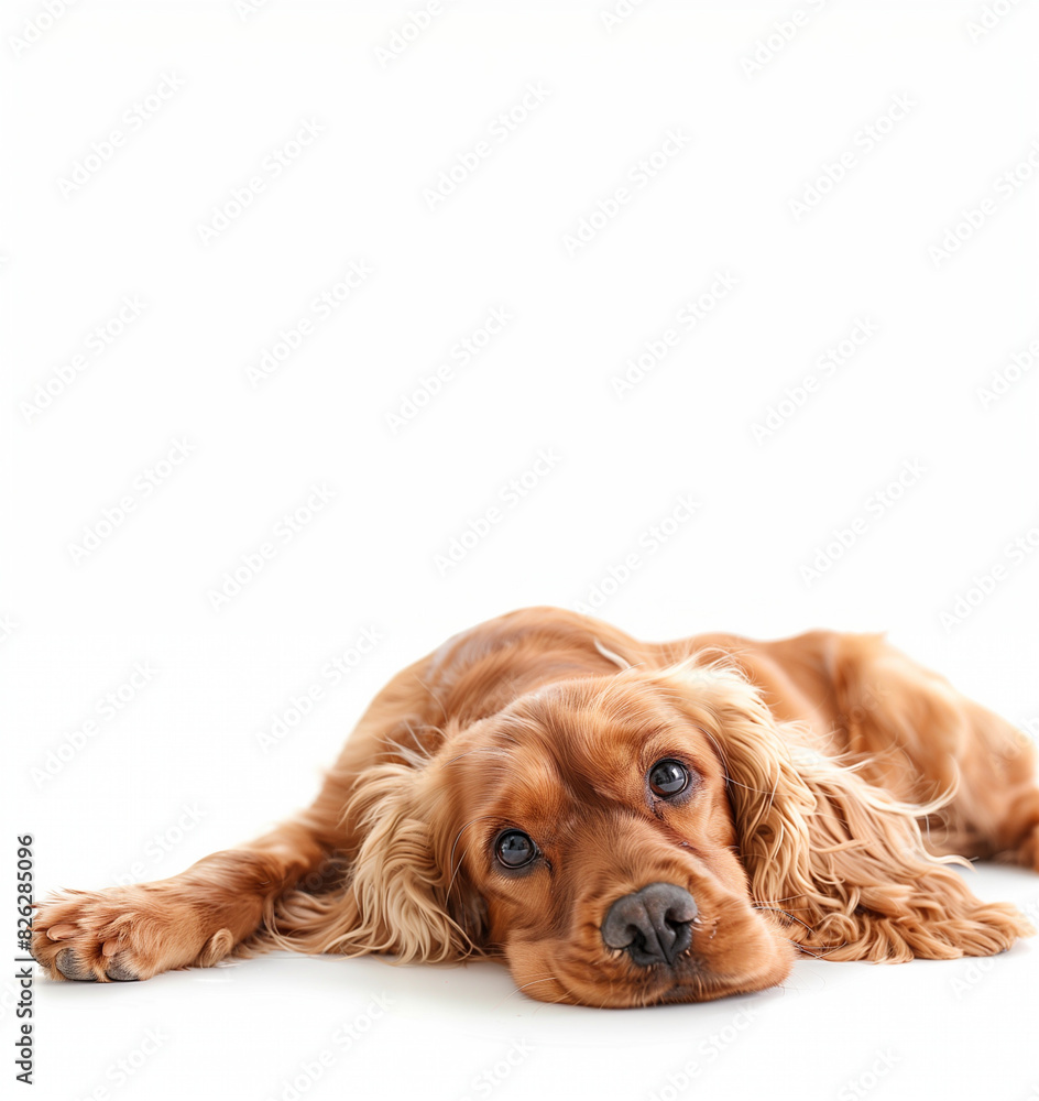 adorable cocker spaniel dog isolated in white-Banner/design
adorable cocker spaniel dog isolated in white-Banner/design